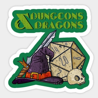 Dungeons & Dragons Retro Sticker